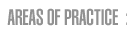 Areas of practice